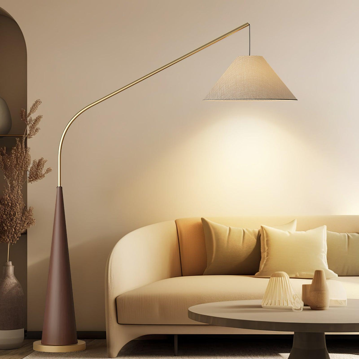 Solense vloerlamp van textiel