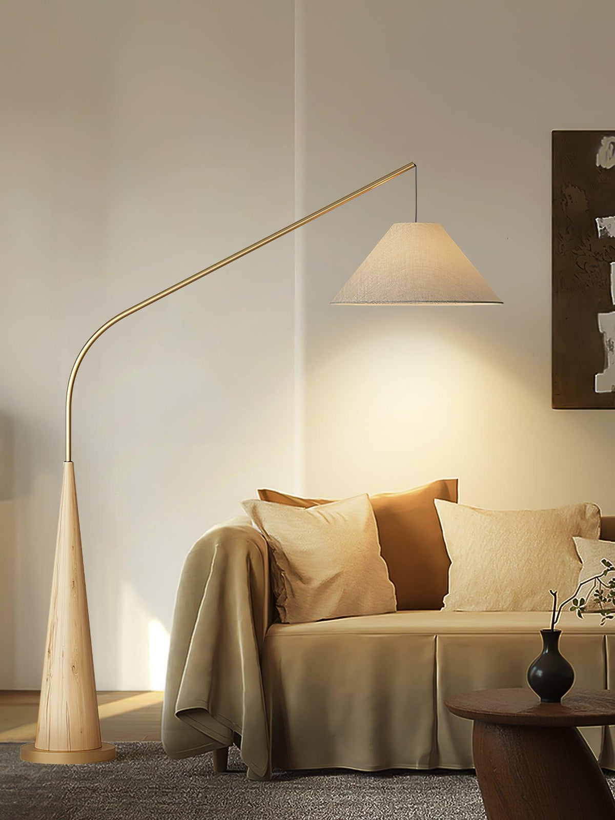 Solense vloerlamp van textiel