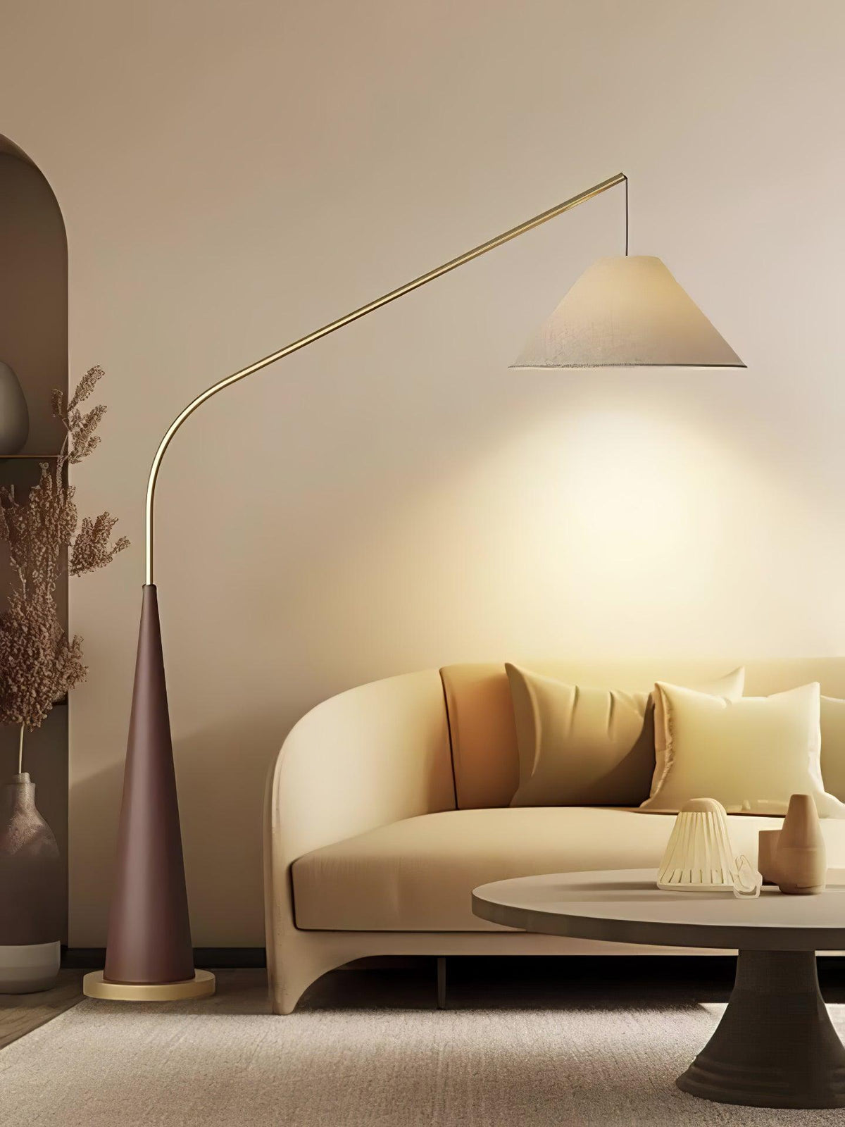 Solense vloerlamp van textiel