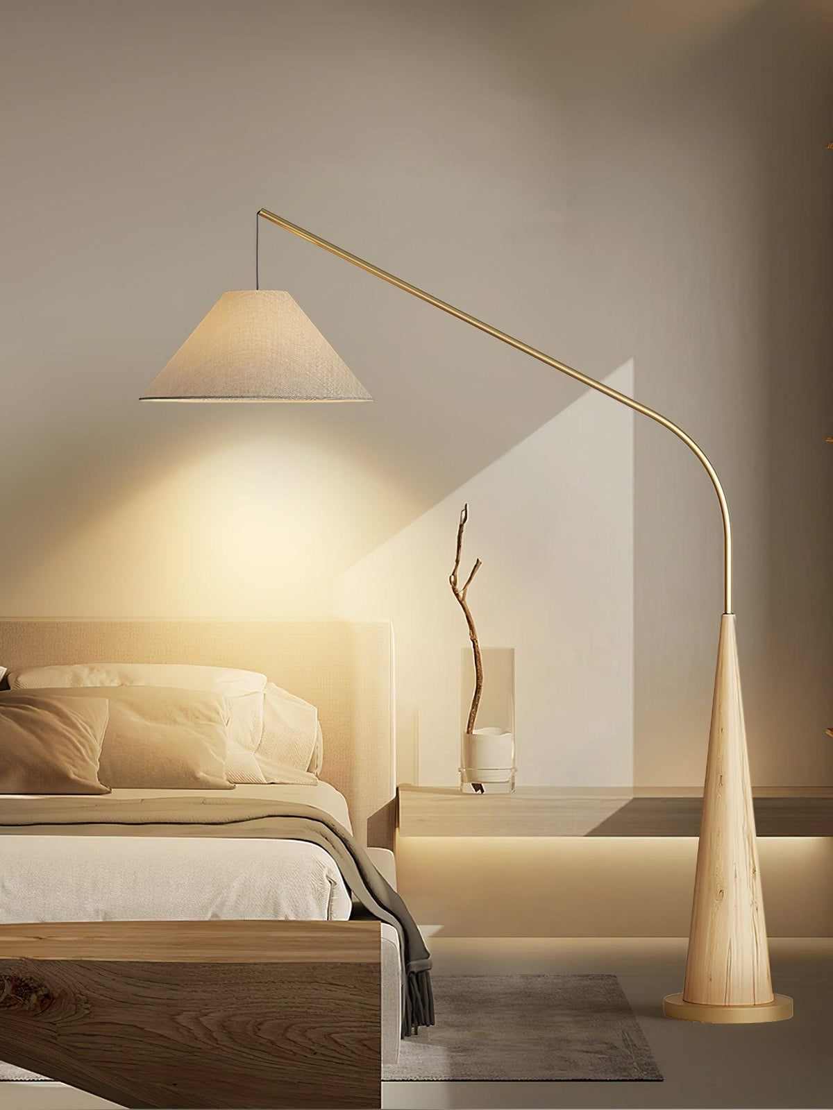 Solense vloerlamp van textiel
