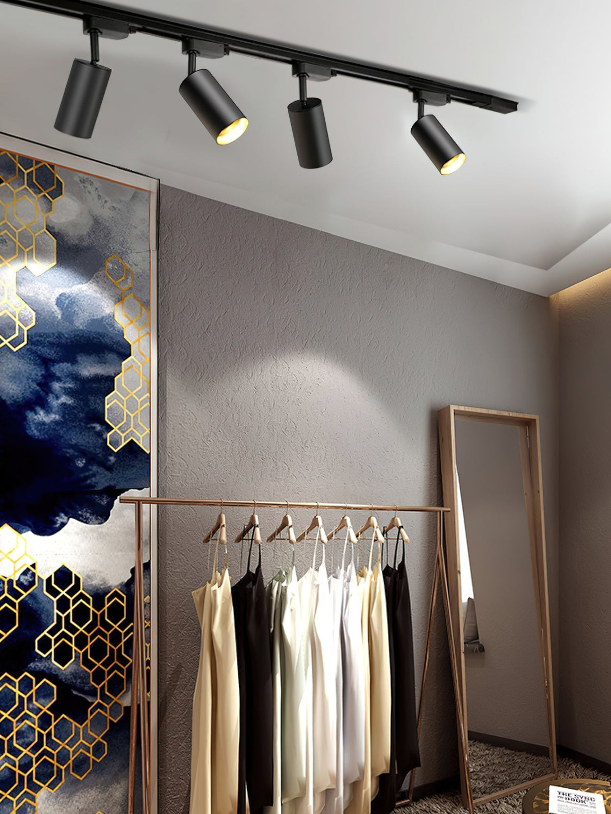 Bera Tracklight Gilded Cylindrical voor woonkamer