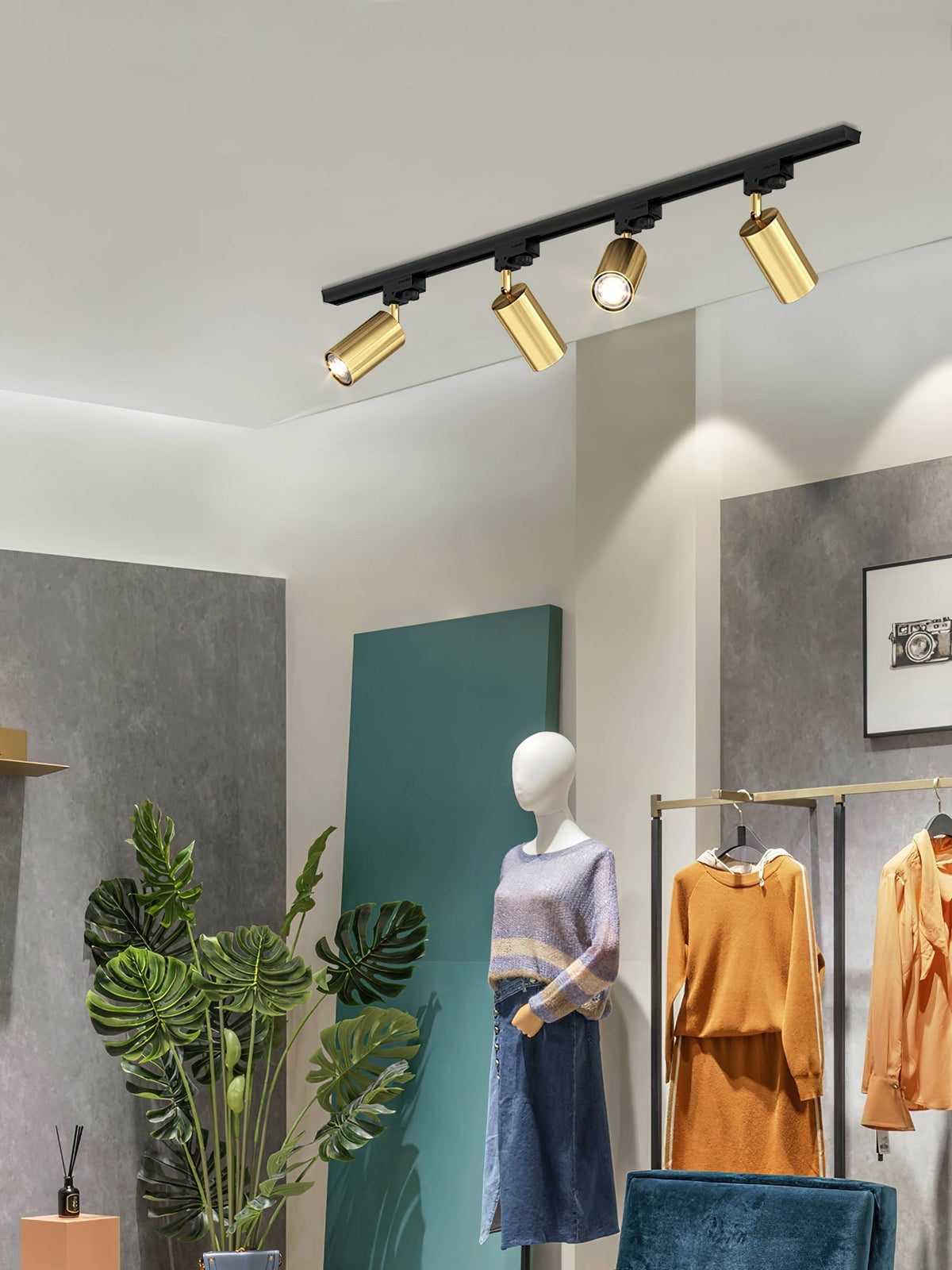 Bera Tracklight Gilded Cylindrical voor woonkamer