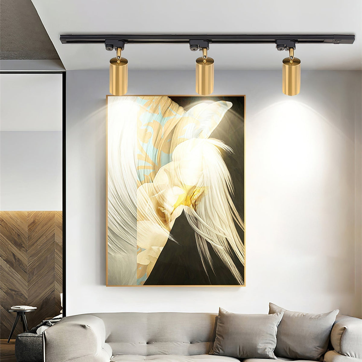 Bera Tracklight Gilded Cylindrical voor woonkamer