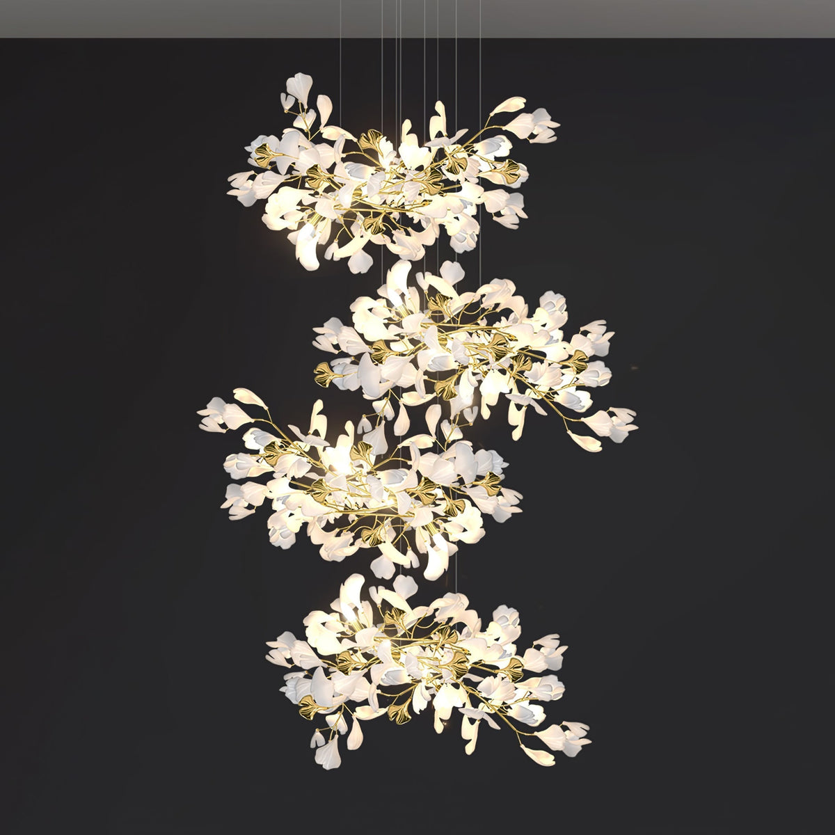 Eurzoris Gingko Leaf Kroonluchter