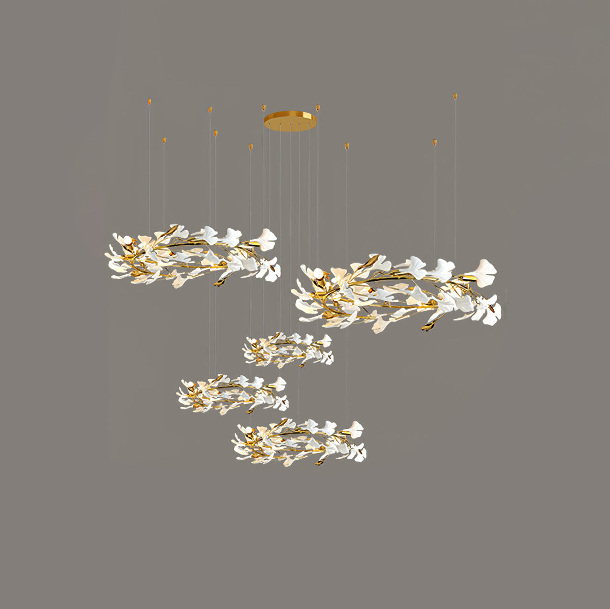 Eurzoris Gingko Leaf Kroonluchter