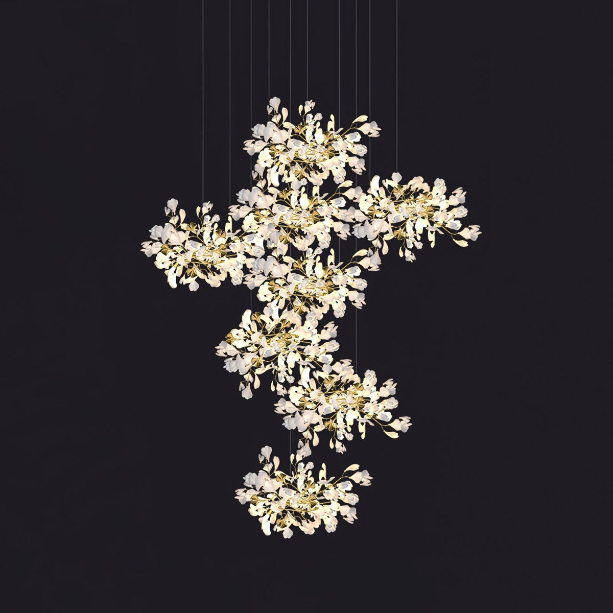 Eurzoris Gingko Leaf Kroonluchter