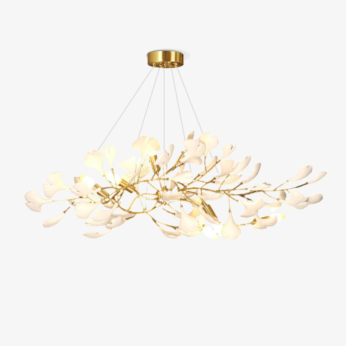 Dostix hanglamp Gingko keramische bladeren