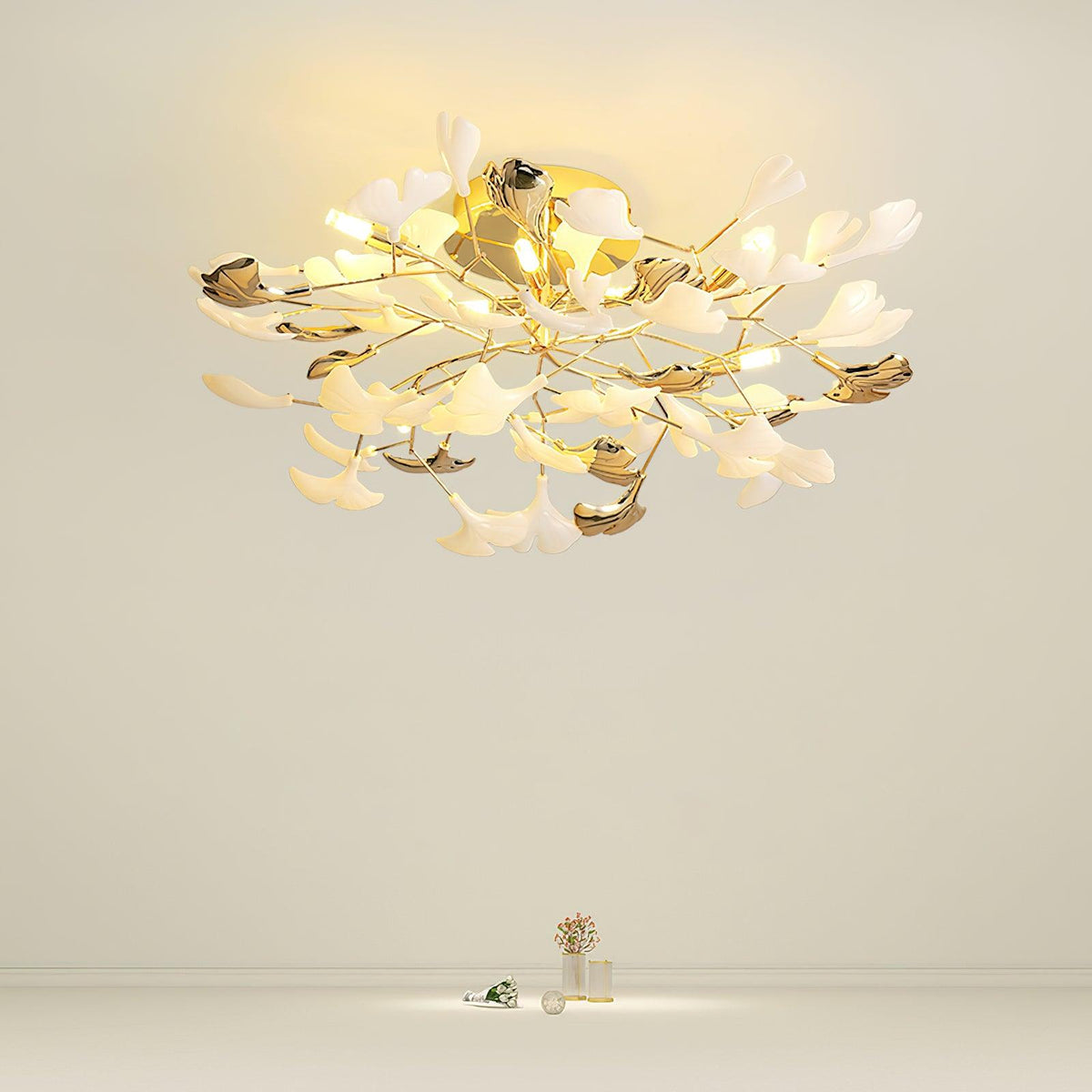Artheel Premium Noordse kunst Gingko plafondlamp van keramiek