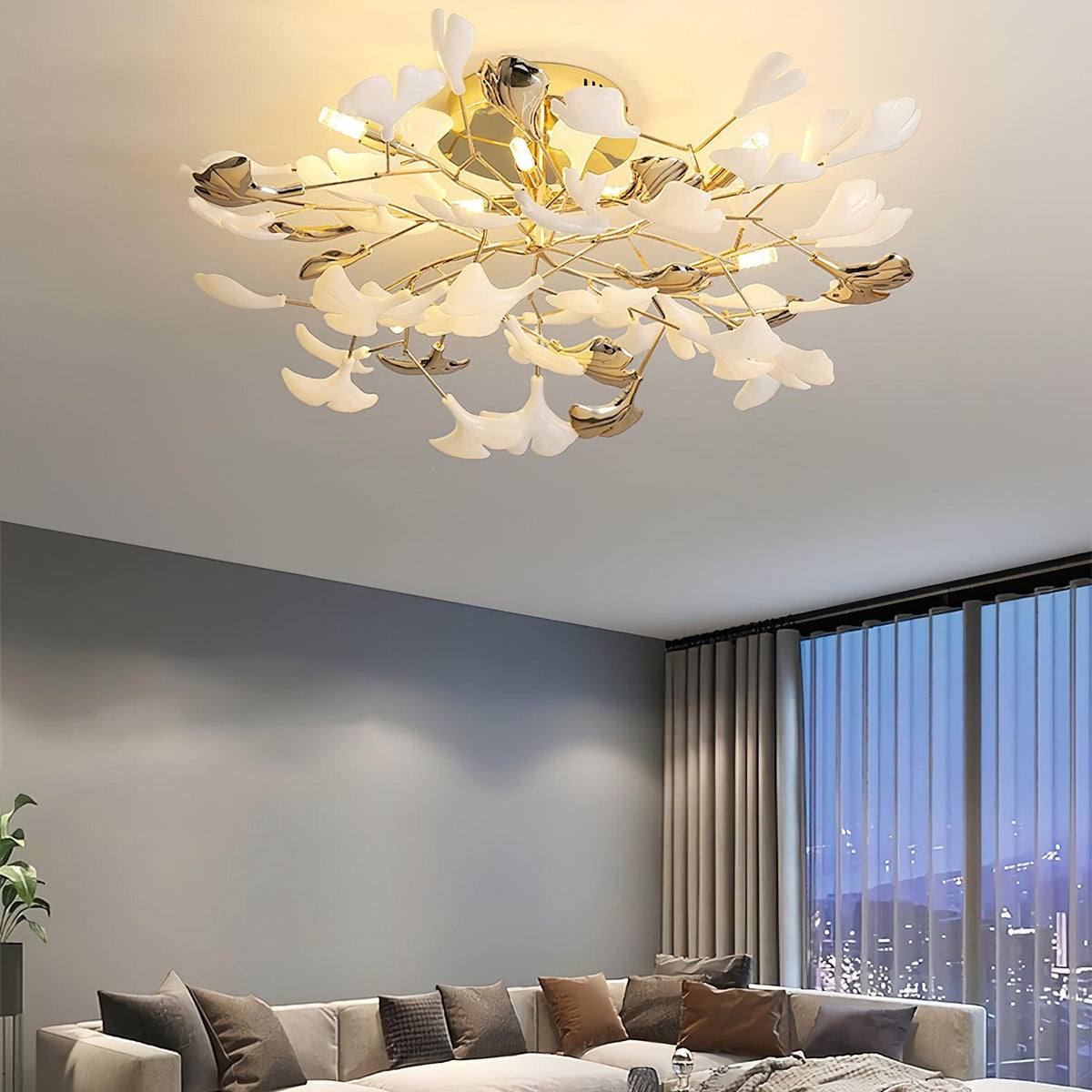 Artheel Premium Noordse kunst Gingko plafondlamp van keramiek