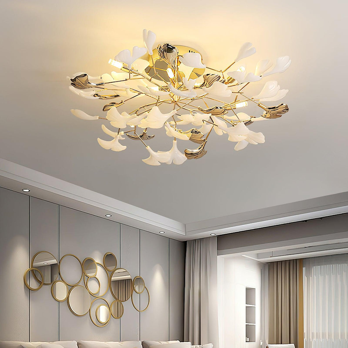 Artheel Premium Noordse kunst Gingko plafondlamp van keramiek