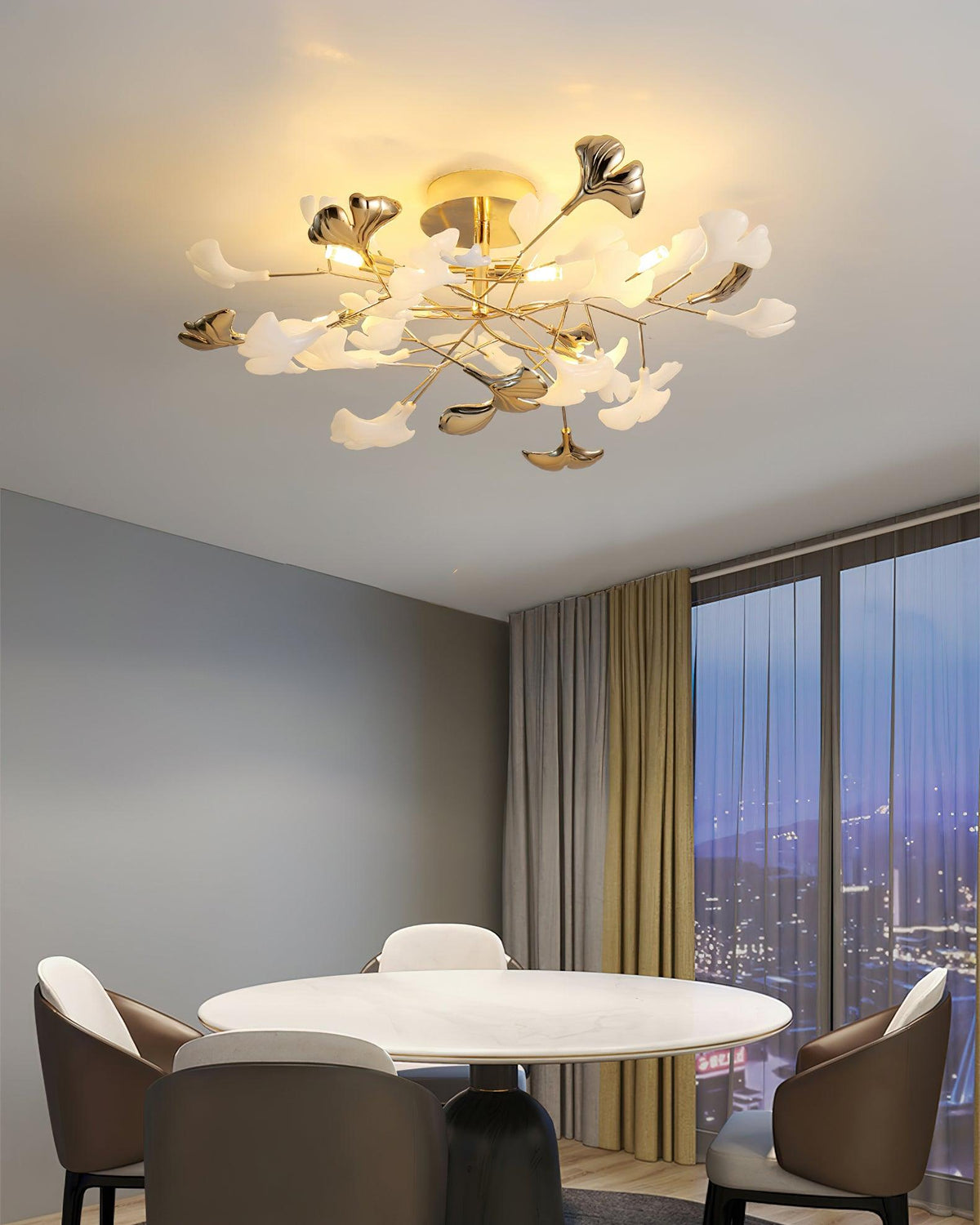 Artheel Premium Noordse kunst Gingko plafondlamp van keramiek