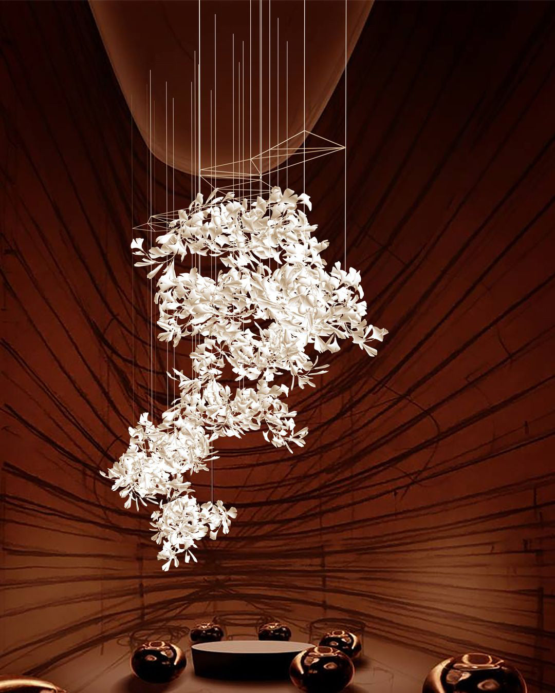 Eurzoris Gingko Leaf Kroonluchter