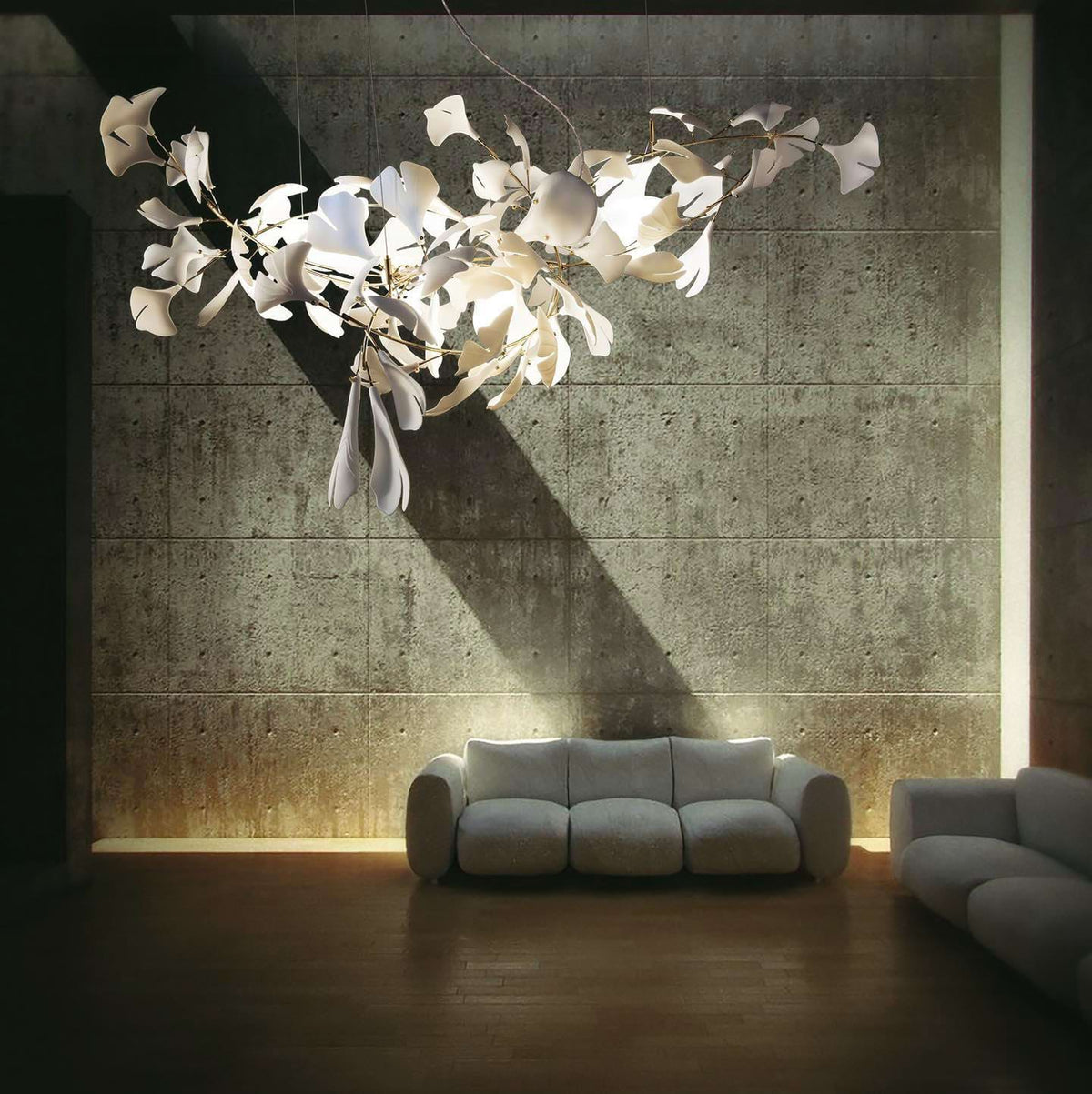 Eurzoris Gingko Leaf Kroonluchter