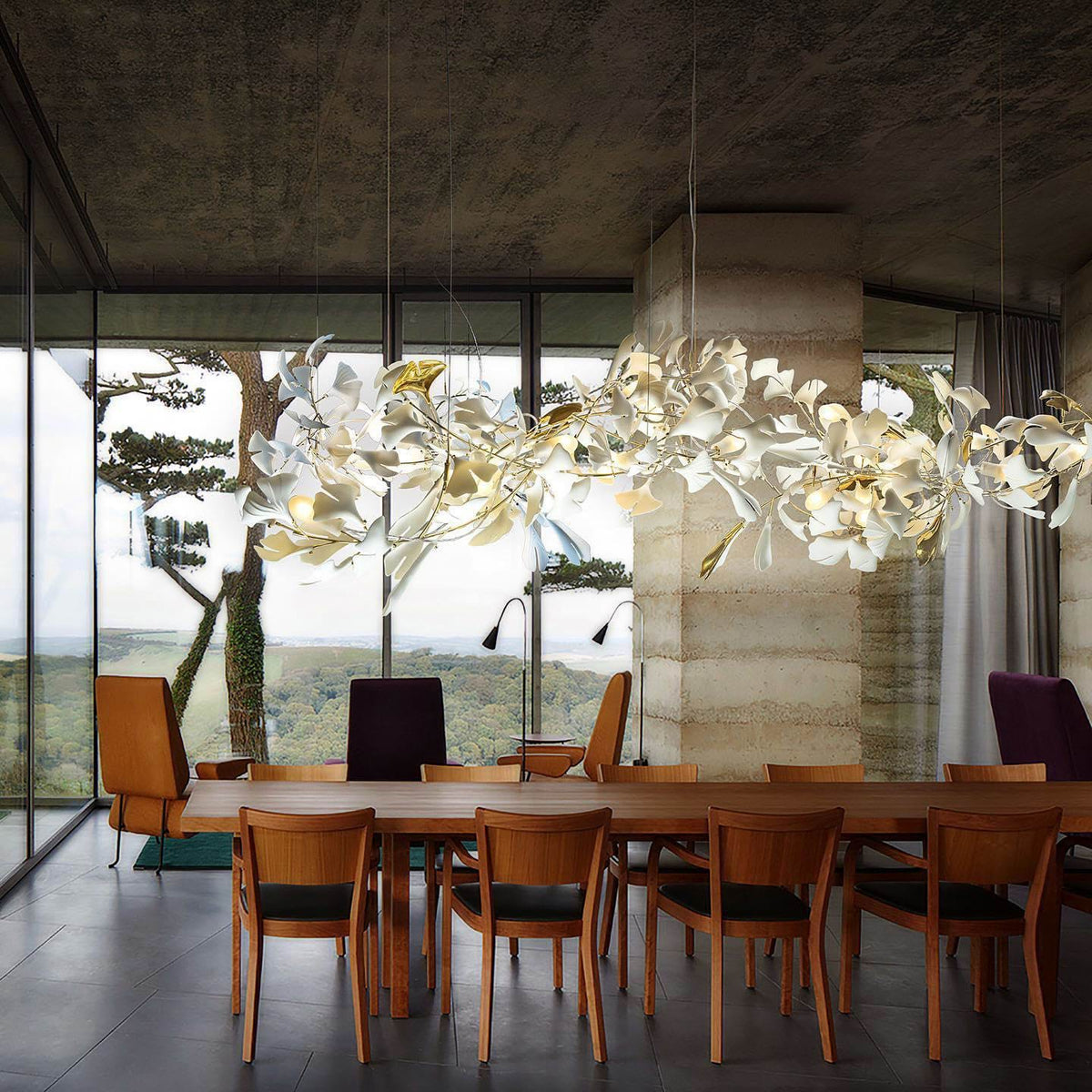 Eurzoris Gingko Leaf Kroonluchter