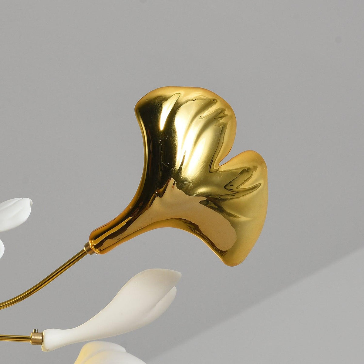 Auriora hanglamp Gingko Keramische Bladeren Goud