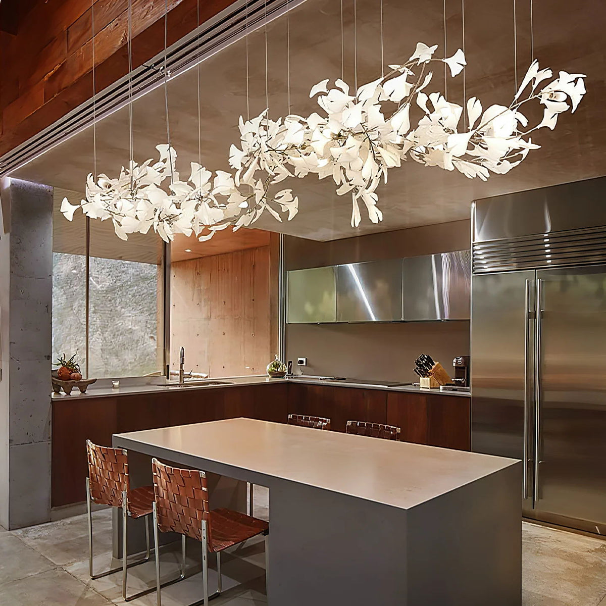 Viraaelle Leaves Combination Gingko Ceramics Kroonluchter