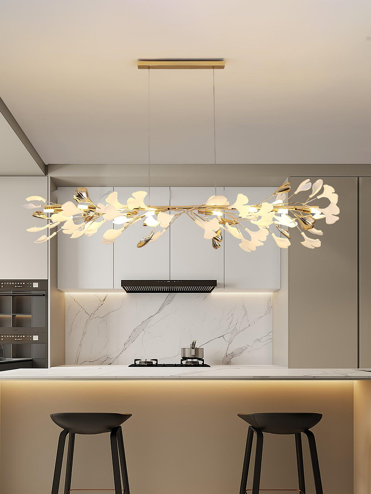 Vixu Postmodern luxe Gingko Ceramics Kroonluchter