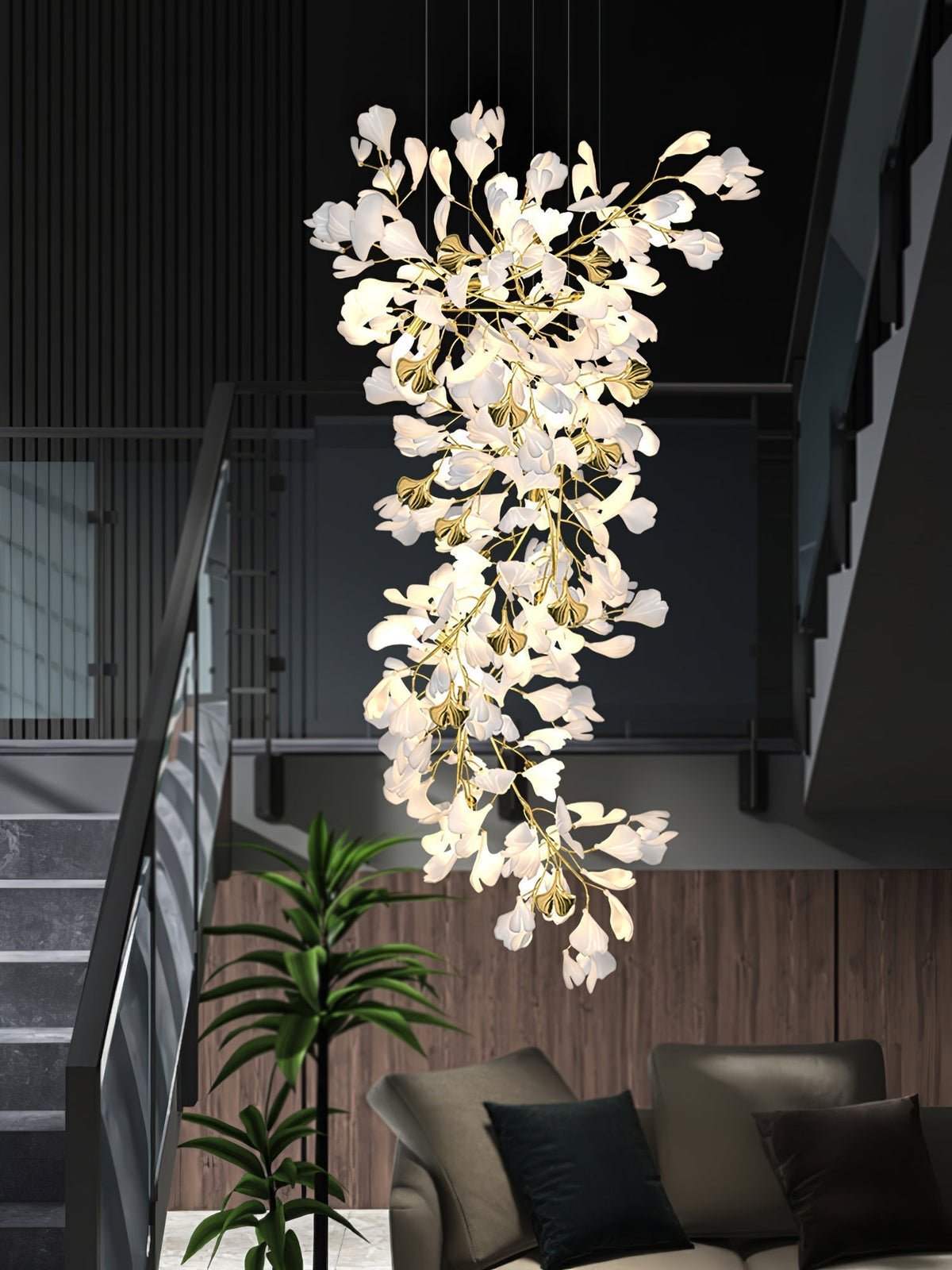 Calaena Gingko kroonluchter