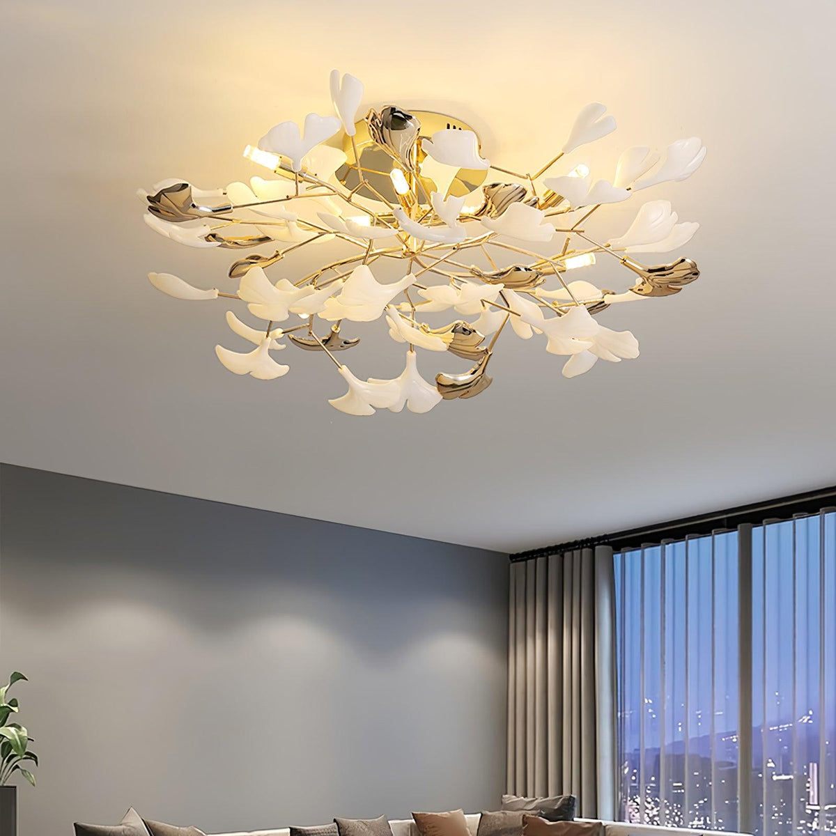 Artheel Premium Noordse kunst Gingko plafondlamp van keramiek