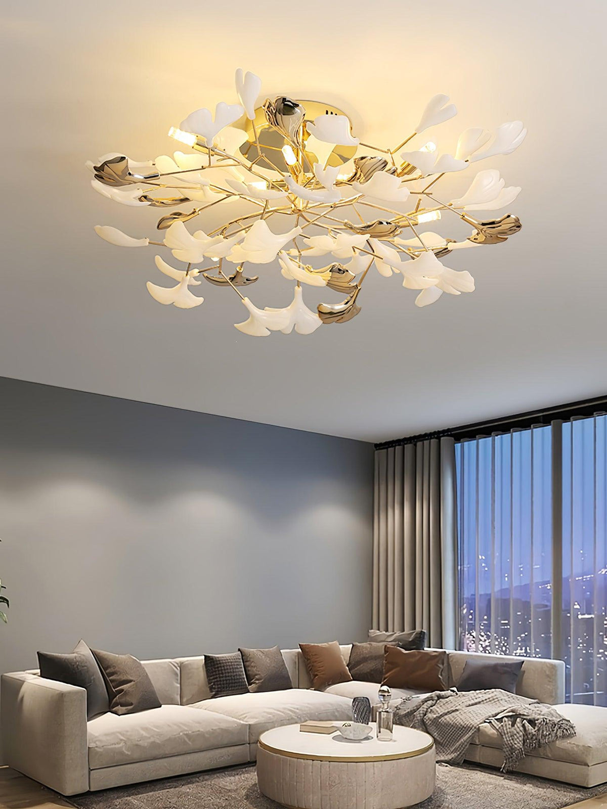 Artheel Premium Noordse kunst Gingko plafondlamp van keramiek