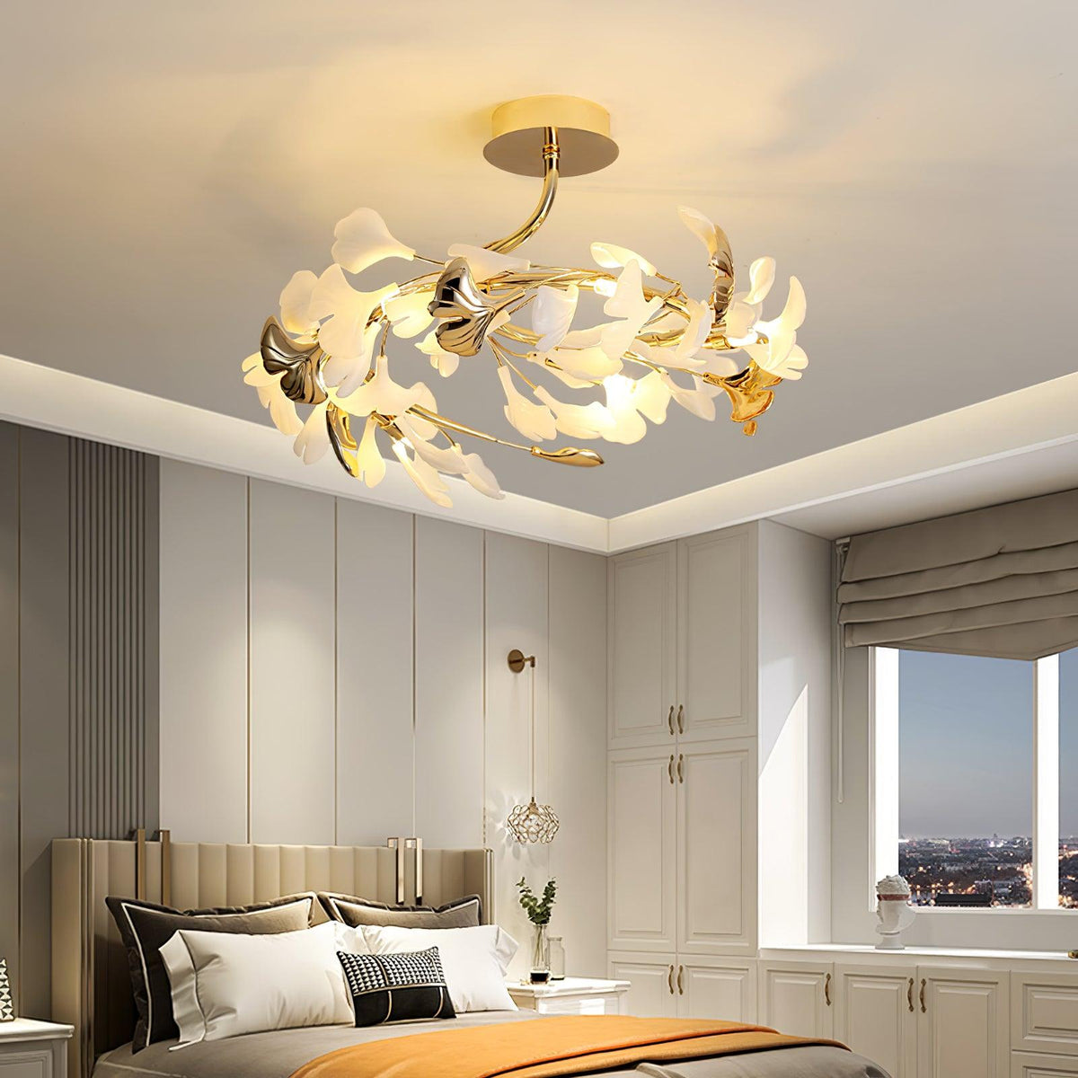 Artheel Premium Noordse kunst Gingko plafondlamp van keramiek