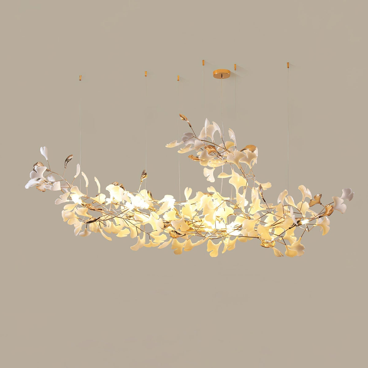 Sovell Postmodern luxe Ginkgo Cloud Ceramics Kroonluchter