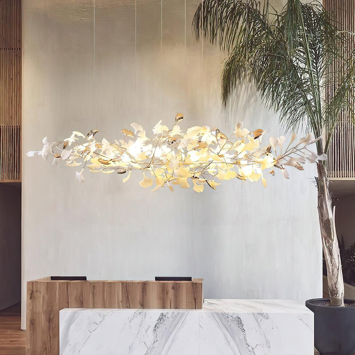 Sovell Postmodern luxe Ginkgo Cloud Ceramics Kroonluchter