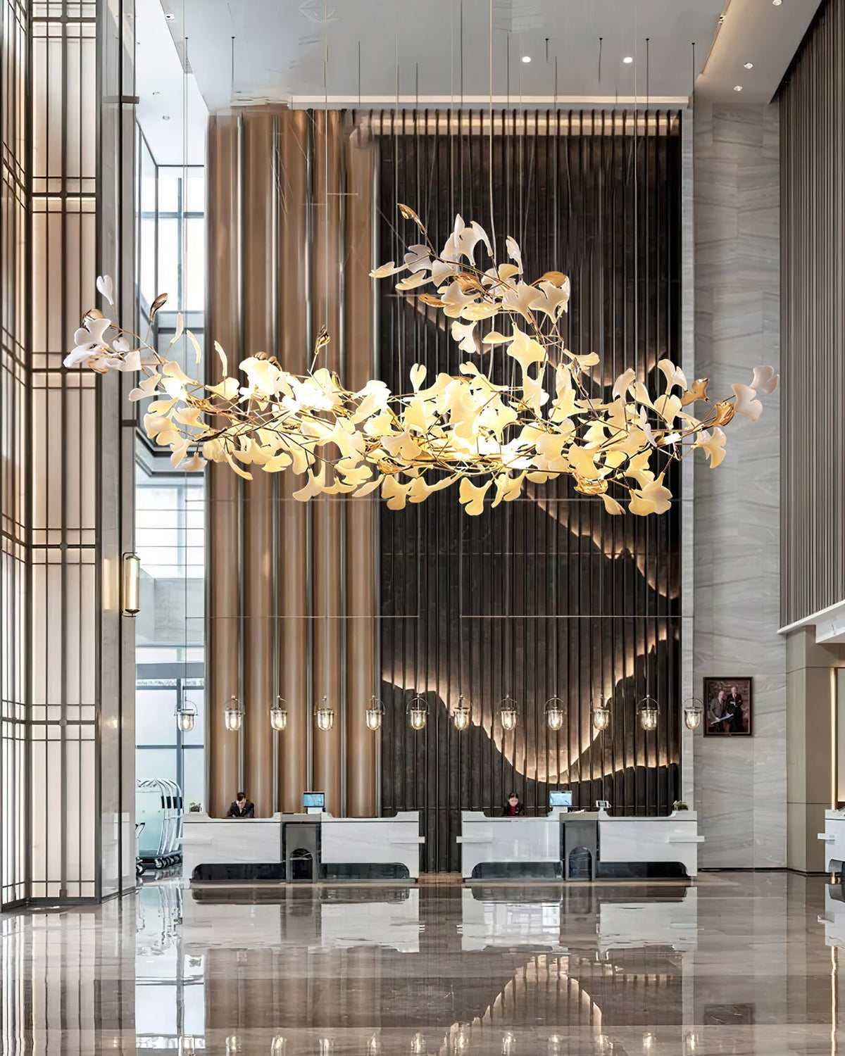 Sovell Postmodern luxe Ginkgo Cloud Ceramics Kroonluchter