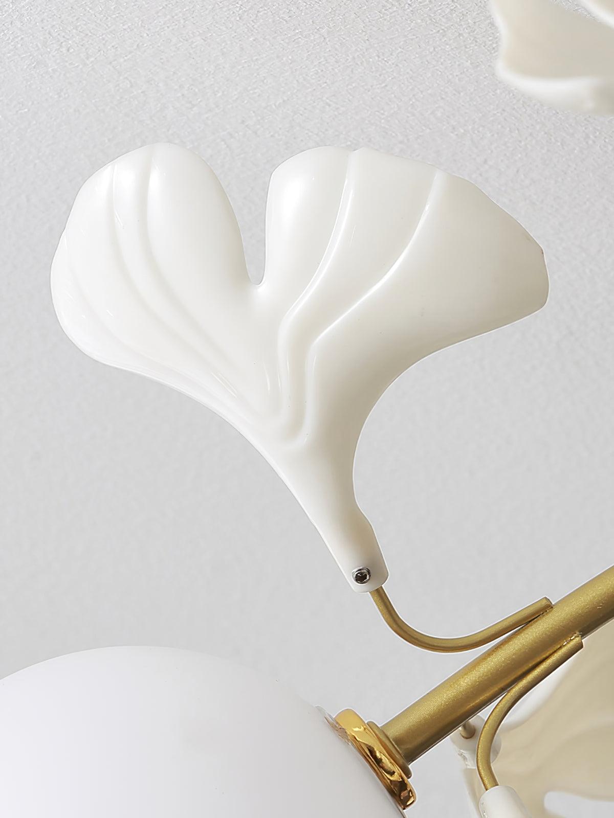 Celalaya plafondlamp Ginkgo glas voor woonkamer