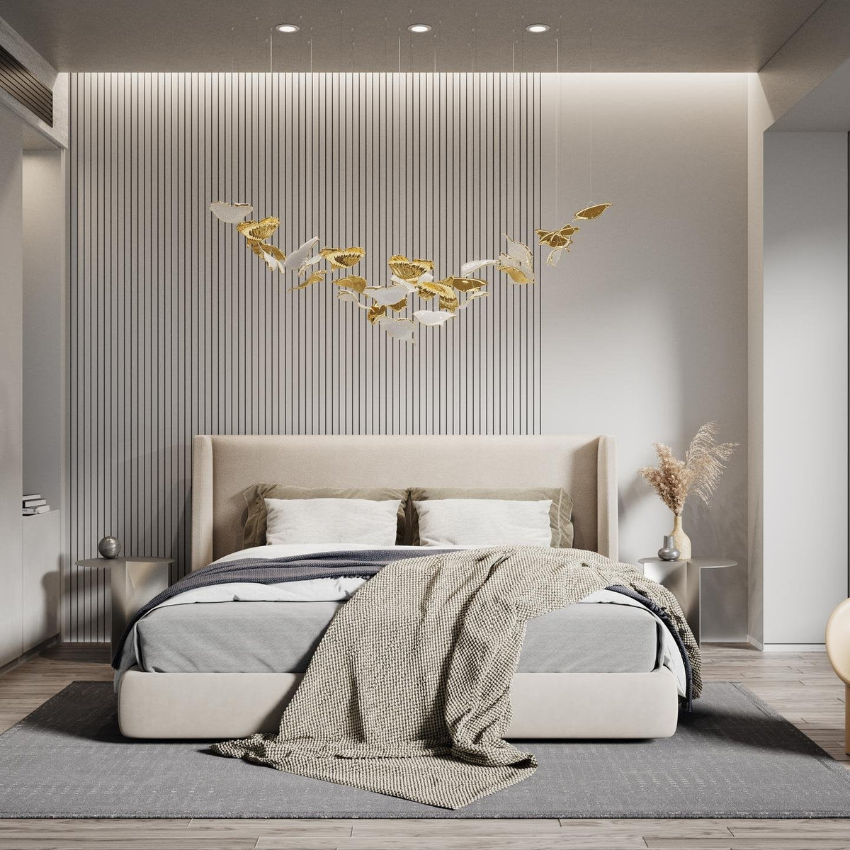 Ucareth hanglamp met bloemblaadjes