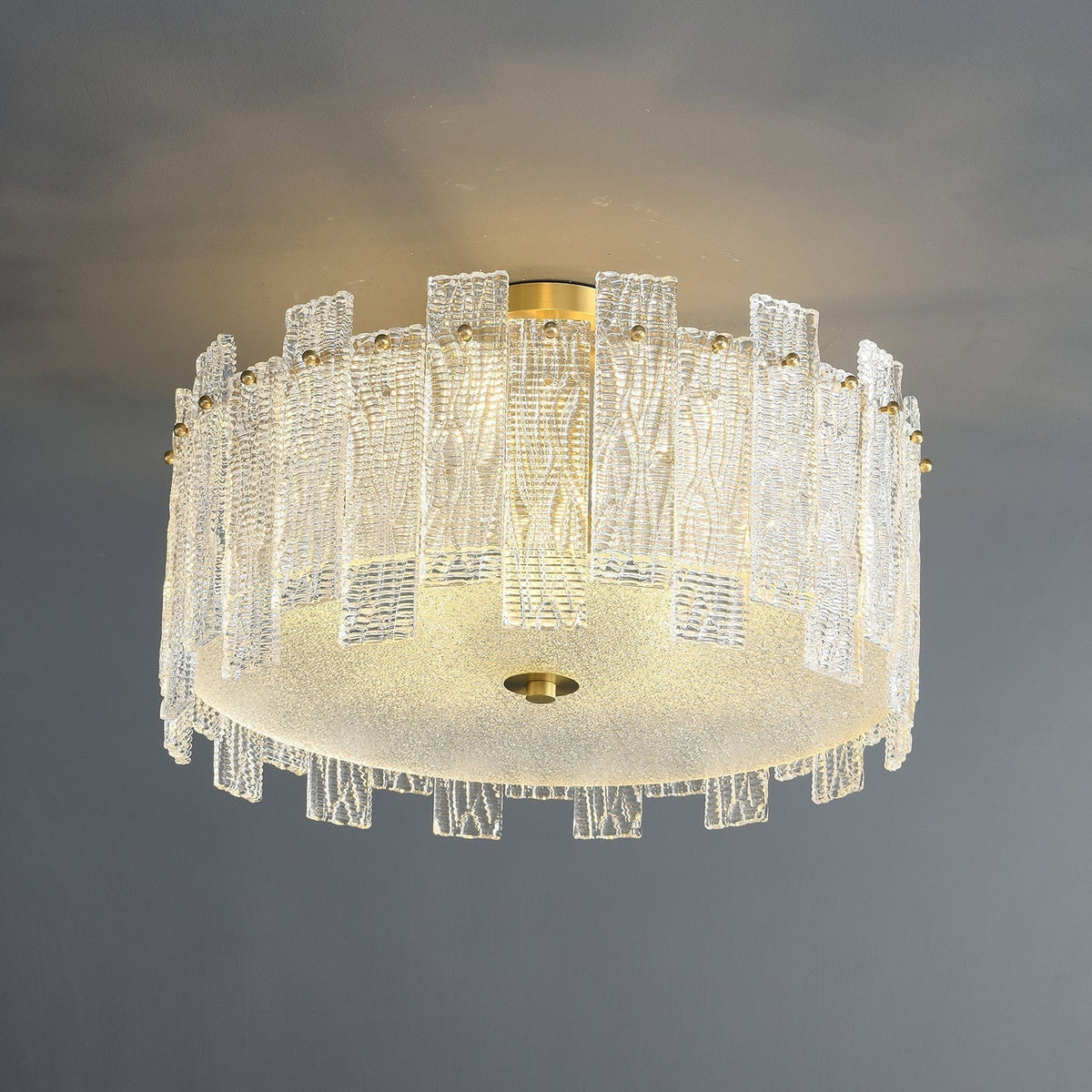Symiror Postmodern Luxe messing glas plafondlamp
