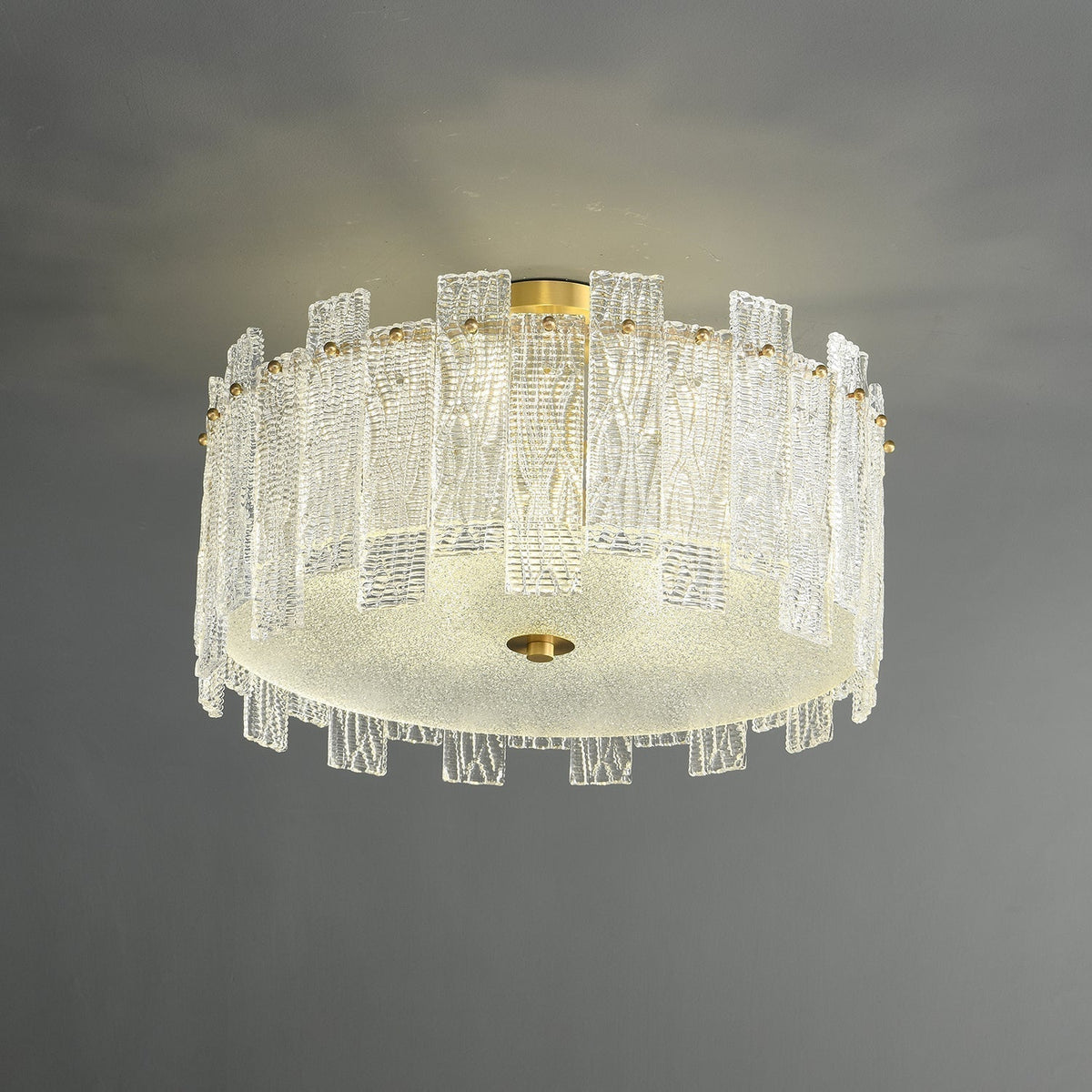 Symiror Postmodern Luxe messing glas plafondlamp