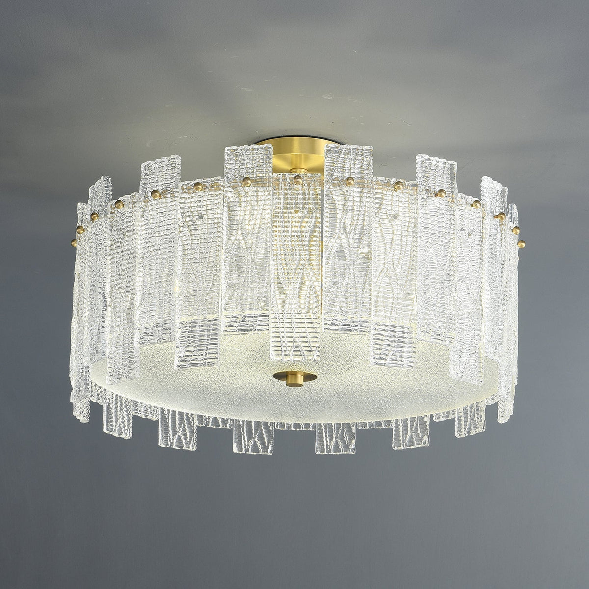 Symiror Postmodern Luxe messing glas plafondlamp
