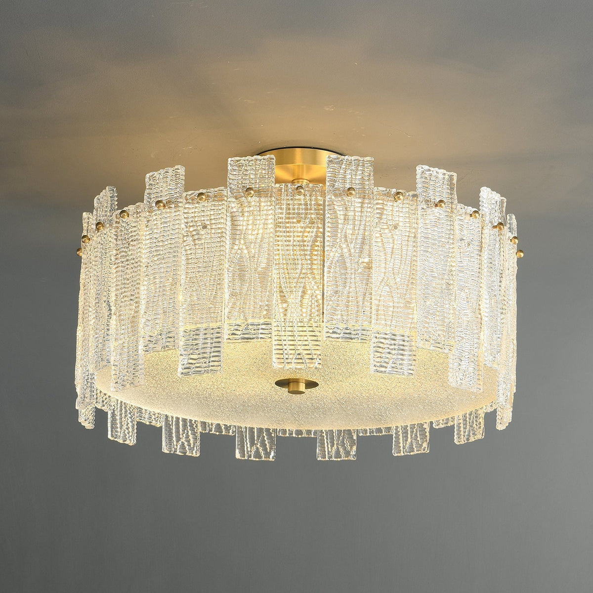Symiror Postmodern Luxe messing glas plafondlamp