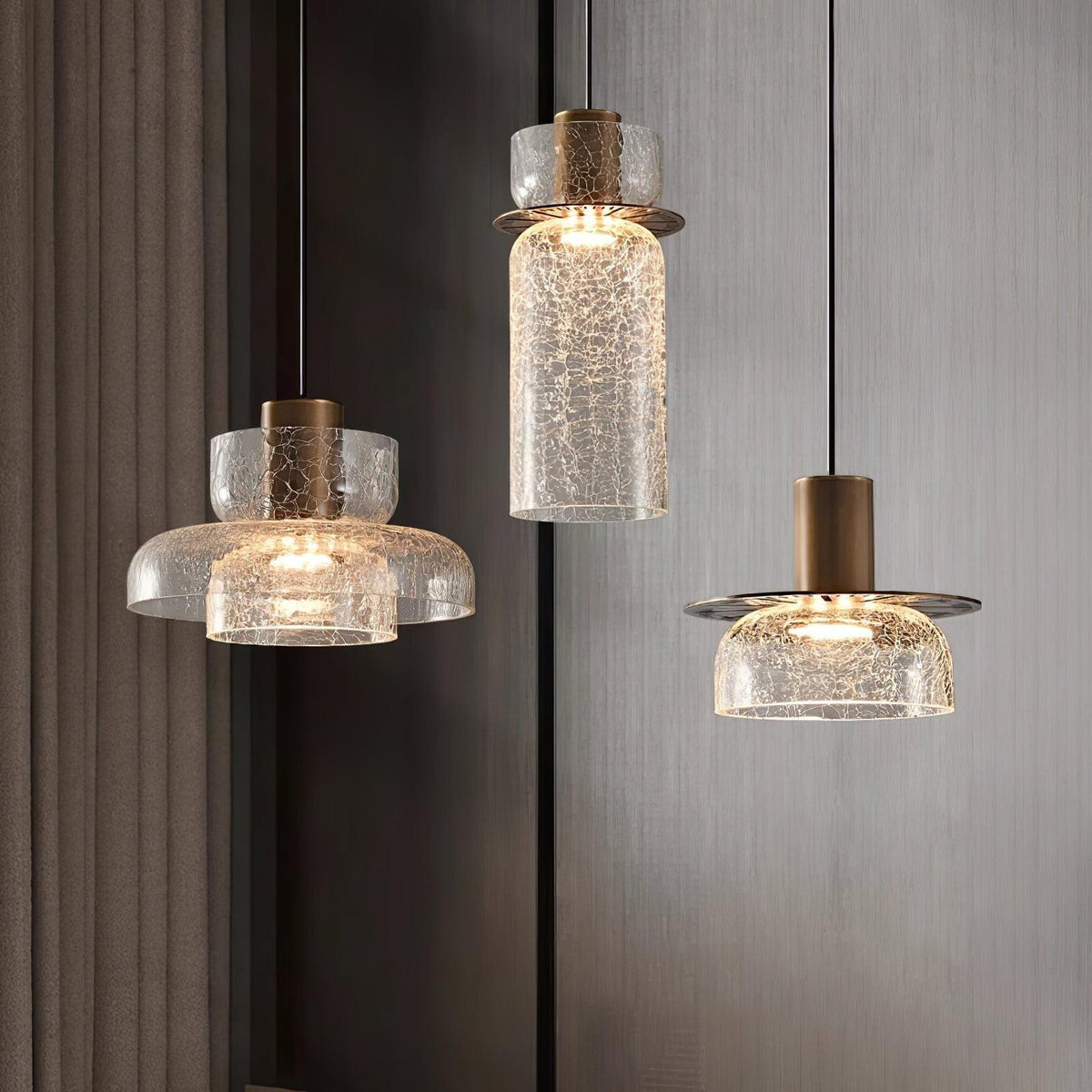 Glacier Crackle glas hanglamp