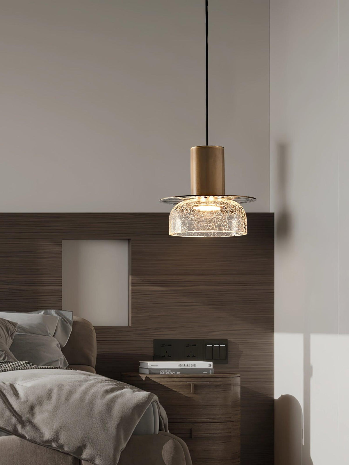 Glacier Crackle glas hanglamp