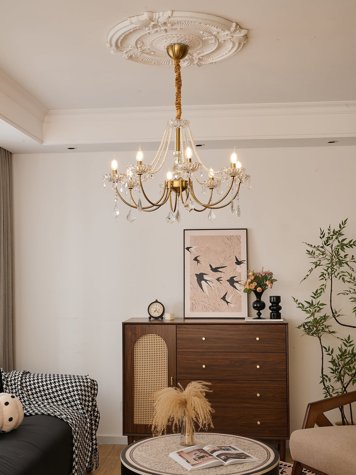 Cevaris Postmodern luxe Pearl glas Kroonluchter