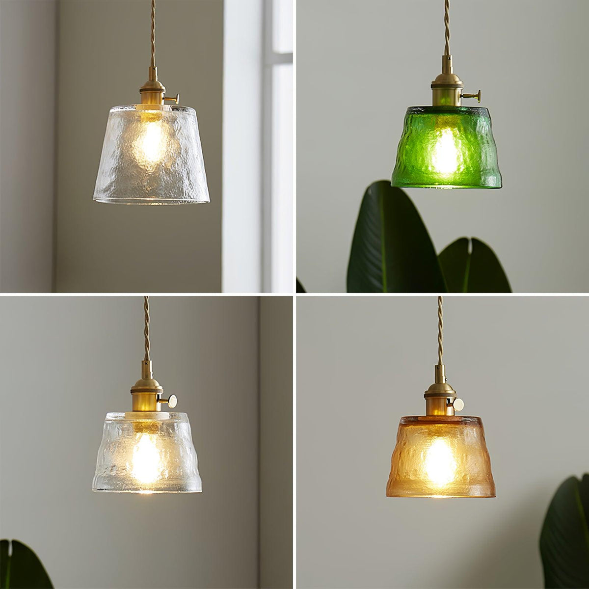 Lioreraya hanglamp van koper glas voor eetkamer