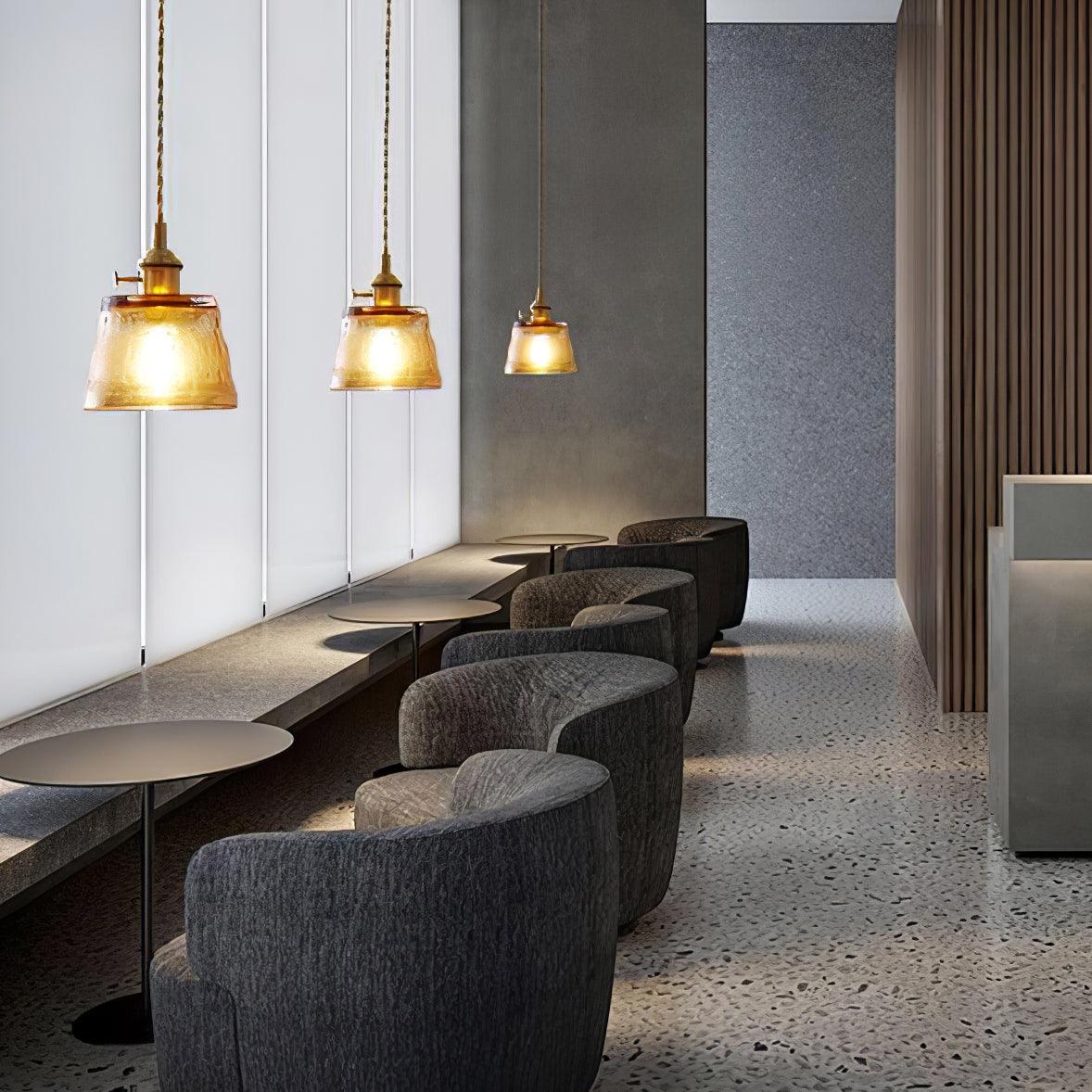Lioreraya hanglamp van koper glas voor eetkamer
