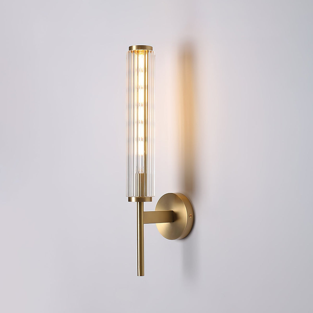 Faylen Premium Lineaire wandlamp van messing en glas
