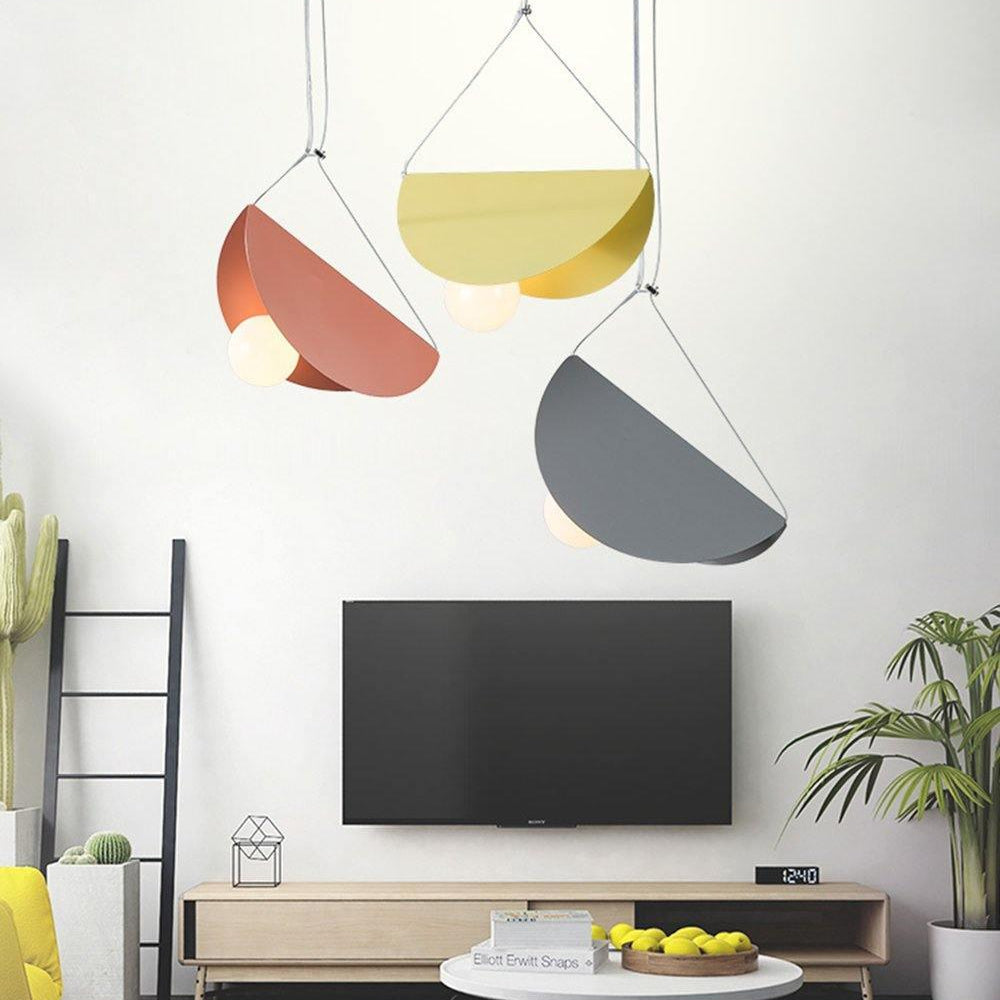 Eveline Moderne Design LED Hanglamp 7 Kleuren Metaal/Glas Woon/Slaap/Eetkamer