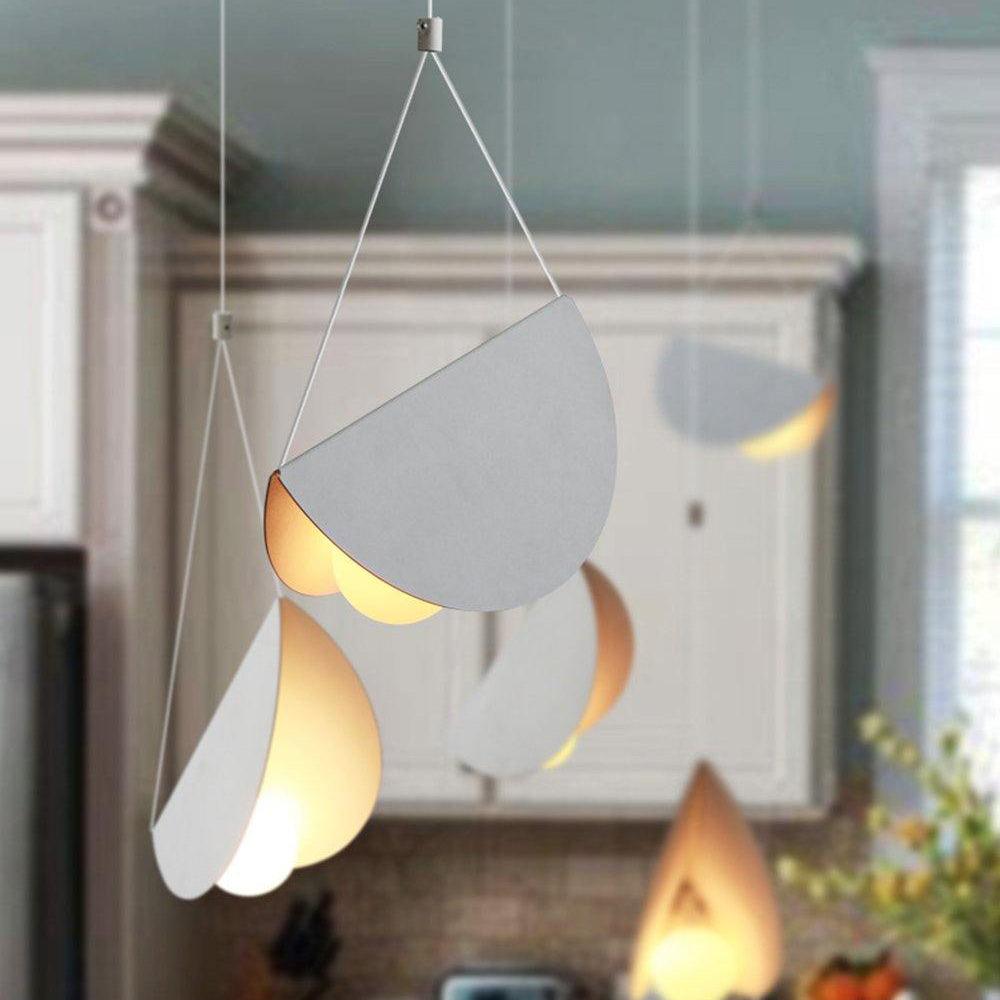 Eveline Moderne Design LED Hanglamp 7 Kleuren Metaal/Glas Woon/Slaap/Eetkamer