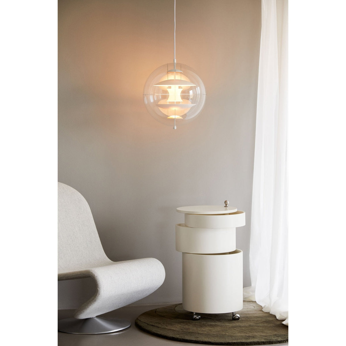Gyan Futuristische hanglamp van aluminium