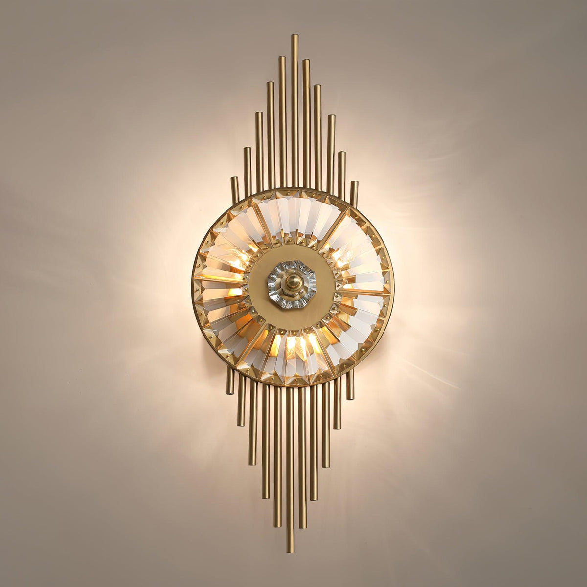Cilirel Postmodern Luxe Goud Kristal wandlamp