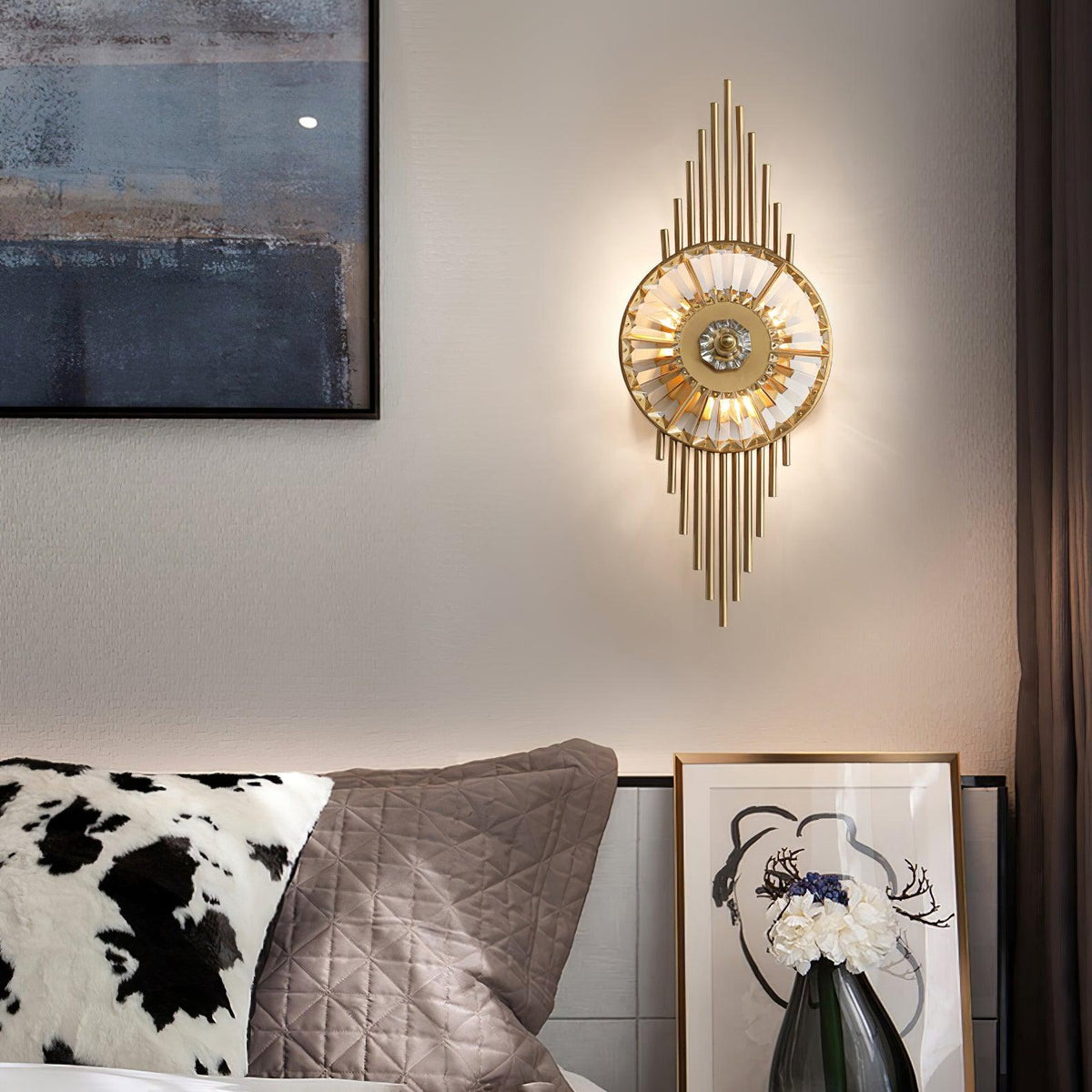 Cilirel Postmodern Luxe Goud Kristal wandlamp