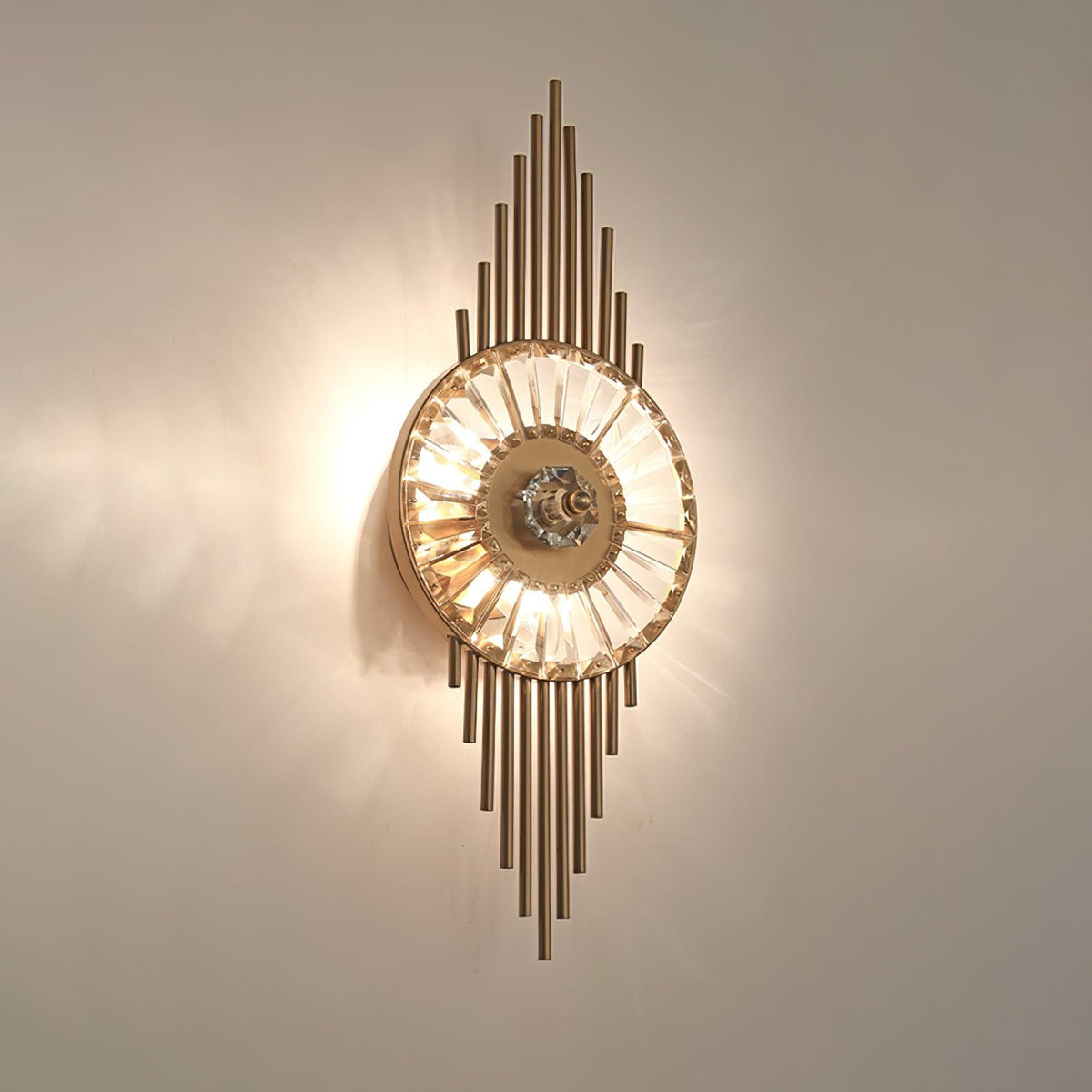 Cilirel Postmodern Luxe Goud Kristal wandlamp