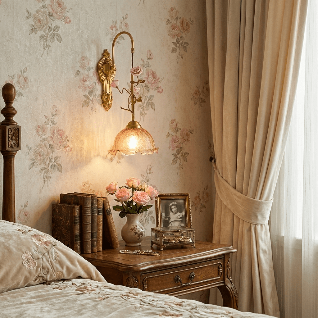 Clarisse Goud & Roze wandlamp