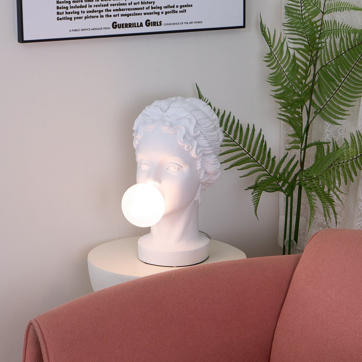 Aurrinel sculpturale tafellamp van hars