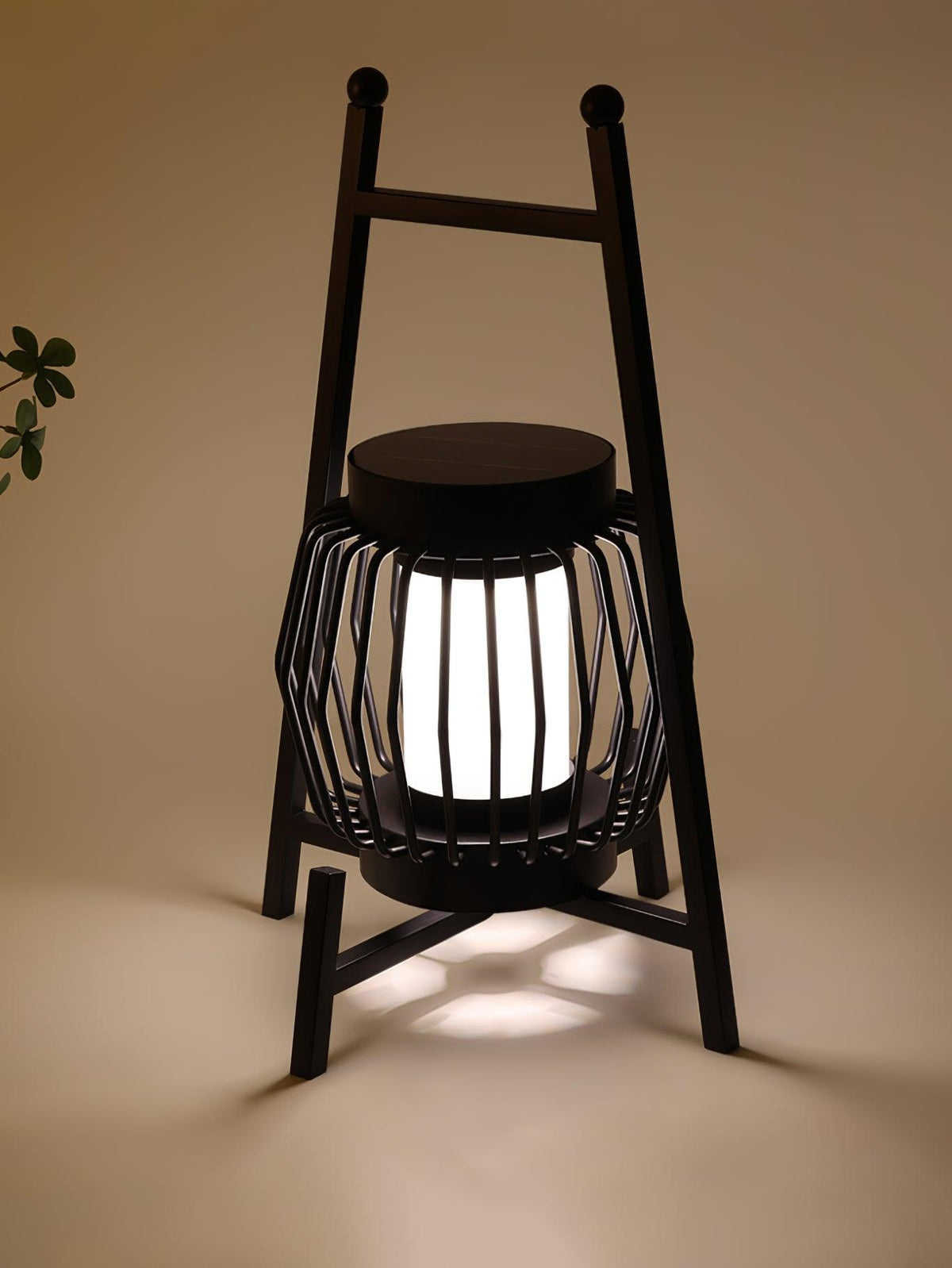 Vithair Oriental vloerlamp van hout voor buiten