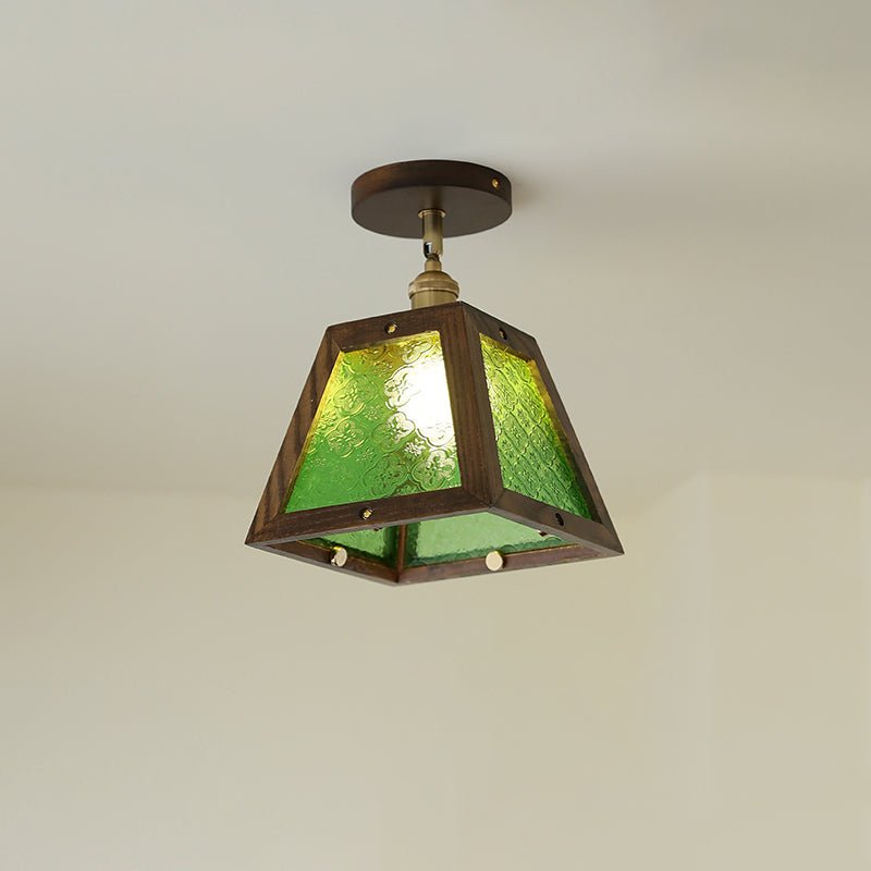 Edmund Groen gepatenteerd glas plafondlamp